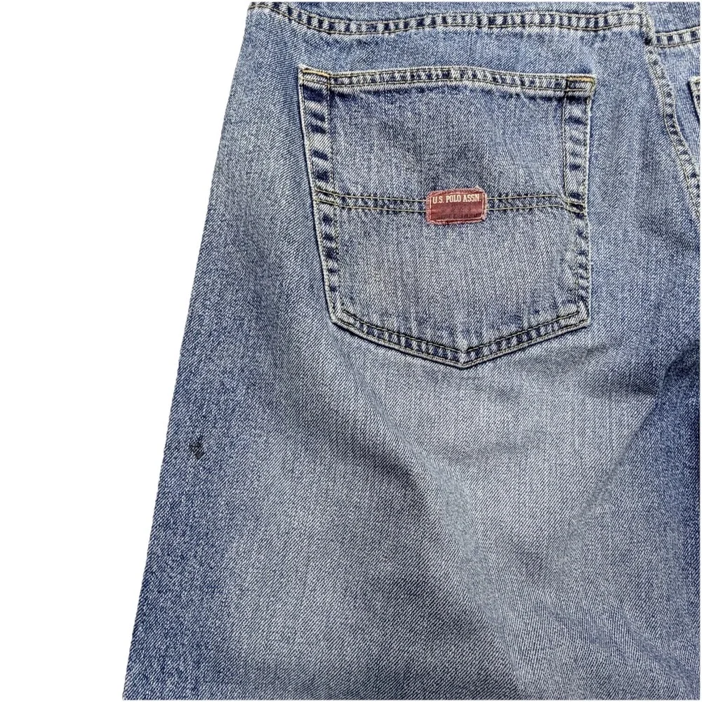 U.S. Polo Assn Jeans Mens 36x28 Blue Denim Relaxed Straight Leg Vintage Wash